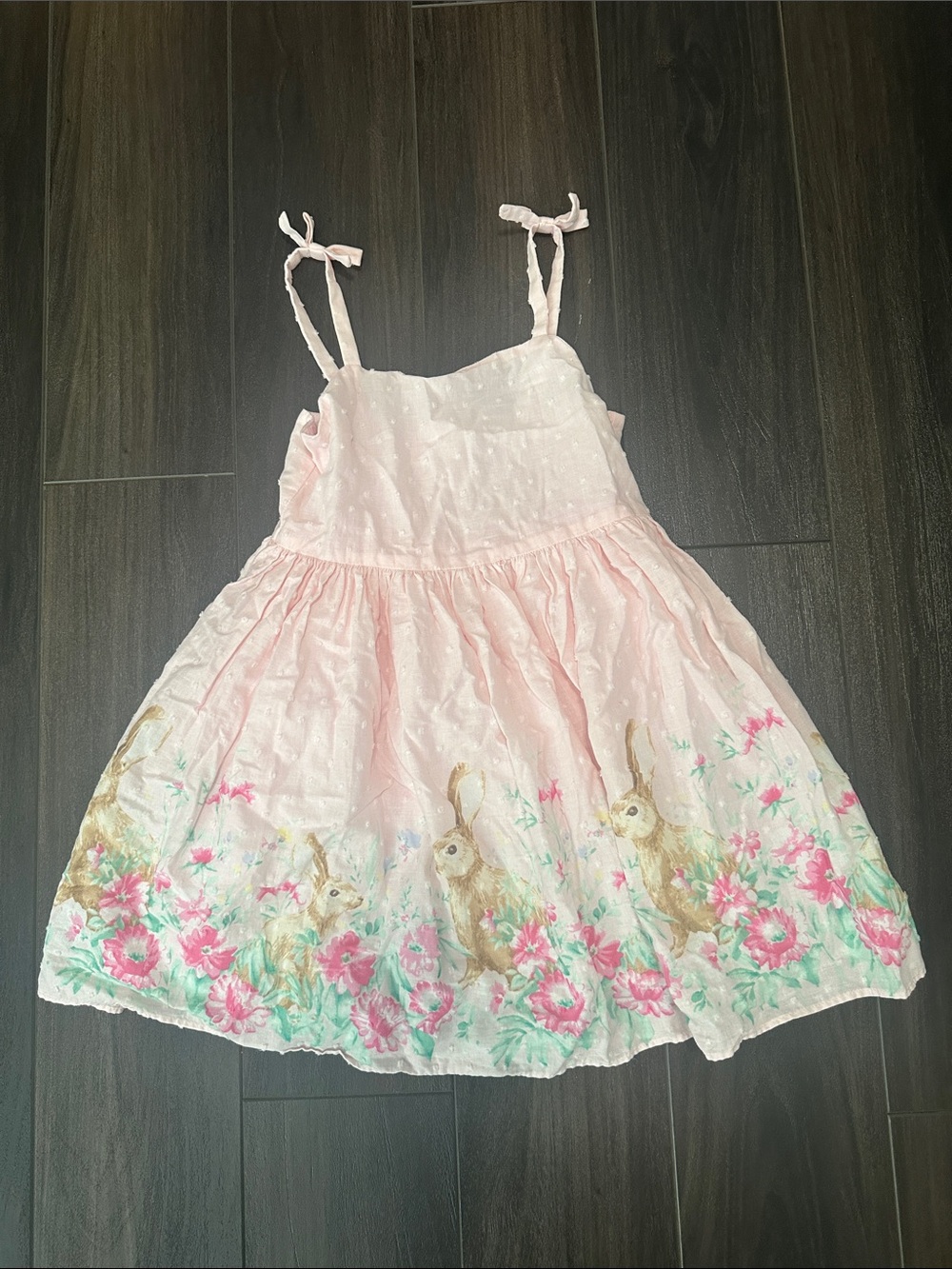 Janie and Jack The Bunny Garden Girls Dress Size 5